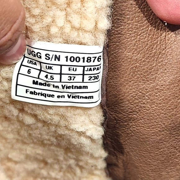 Ugg Cydnee Brown  Suede Tall Riding‎ Boots Women's size 6  Sheerling Lined EUC - Picture 8 of 12